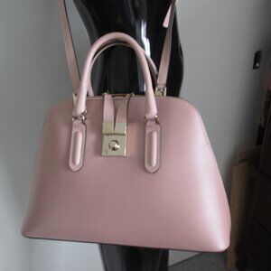 FURLA soft mauve pink leather shouler bag